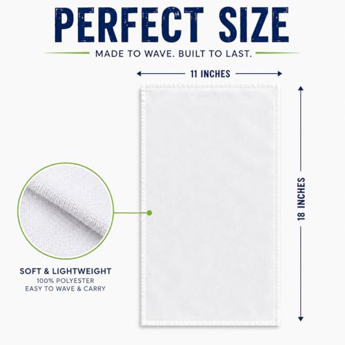 Customizable Rally Towels - 5 Pack Microfiber Game Day Towels