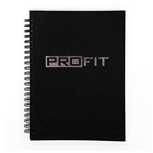 ProFit Fitness Journal - Workout Log & Nutrition Tracker - A5 Hard Cover