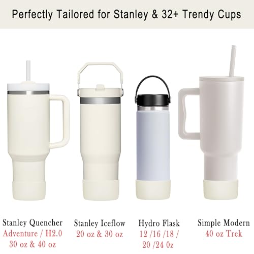 Silicone Boots for Stanley & Owala Tumblers - 2-Pack Cream