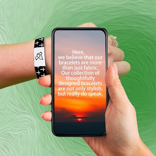 Personalized Bible Verse Bracelet for Women - Black NFC Access