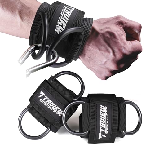 Adjustable Cable Wrist Cuffs for Upper Body Workout - Gym & Home Resistance Training