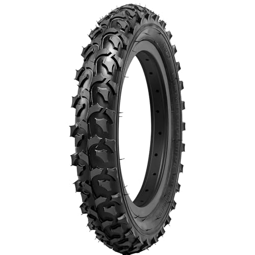 YunSCM 2-Pack 12.5 Inch Mountain Bike Tires & Schrader Tubes - Off-Road & Road Compatible