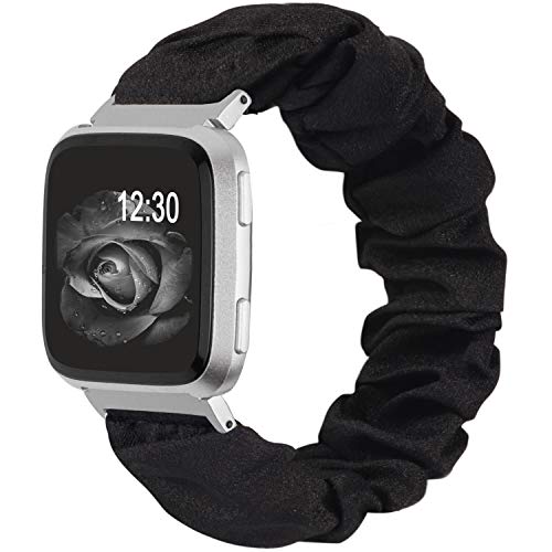 Scrunchie Bands for Fitbit Versa - Cute Elastic Fabric Strap