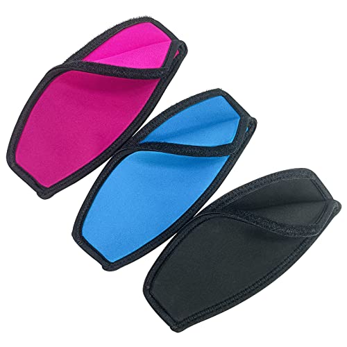 Diving Mask Strap Covers 3 Pack - Neoprene Goggle Straps Hair Protector for Snorkeling