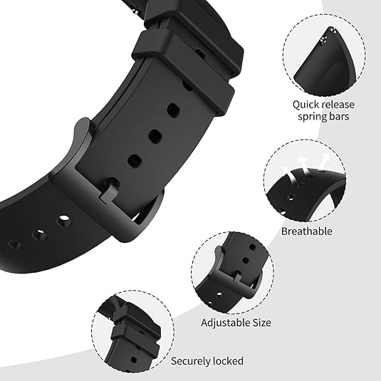 Silicone Sport Replacement Wristbands for Garmin Smartwatches