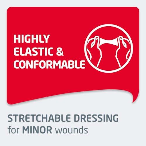 Elastic Non-Sterile Wound Dressing Strips - 0.75" x 3" - Box of 100