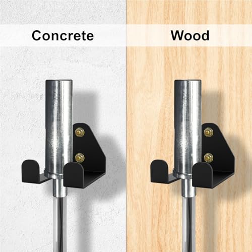 Wall-Mounted Olympic Barbell Holder - Heavy Duty Rack for Home Gym