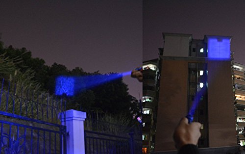 Blue LED Flashlight - 3 Modes, Long Range for Night Fishing