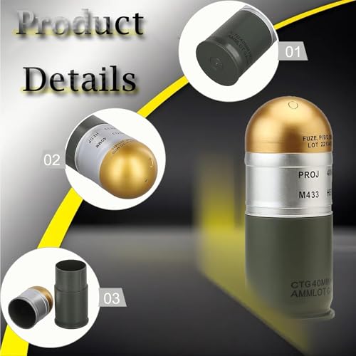 40mm Tactical Dummy Grenade Storage Box - Gold