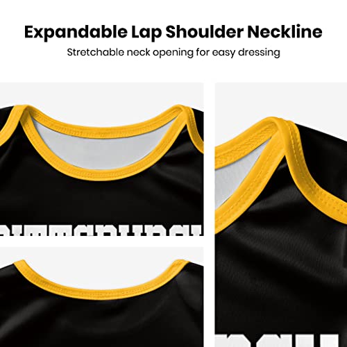 Custom Personalized Baby Clothes with Name and Number - Pittsburgh