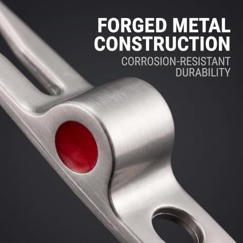 Silver Golf Ball Fork Divot Repair Tool - Compact & Durable