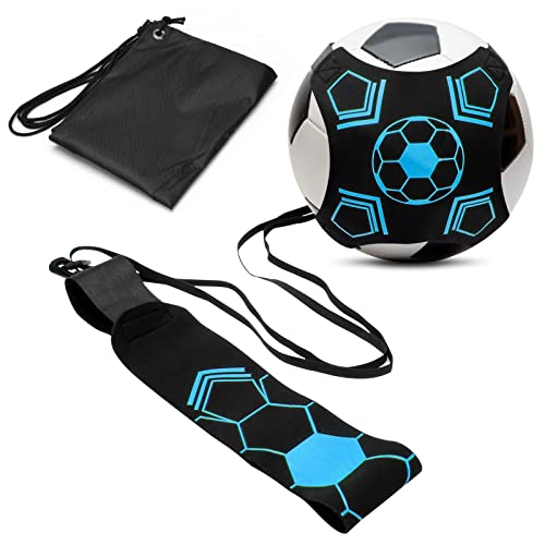 Solo Soccer Kick Trainer - Hands-Free Practice Aid - Blue
