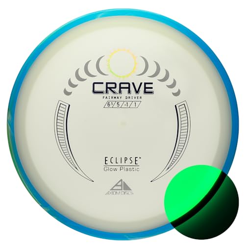 Axiom Discs Eclipse Glow Crave Fairway Driver 170-175g - Stable, Night-Visible Disc Golf