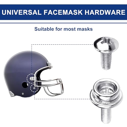 Football Helmet Repair Kit - 6 Stainless Steel Screws for Sports