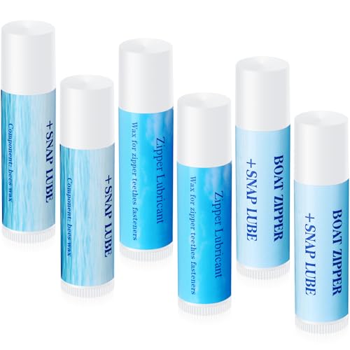 Marine Zipper Lubricant Stick - Snap & Zip Wax for Boats, Tents, Backpacks - 3 Pack