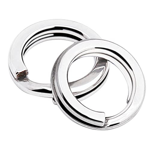 AMYSPORTS Stainless Steel Saltwater Fishing Split Rings 16 Size 300lb 50 pcs