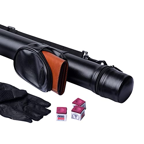 Billiard Pool Cue Hard Case - Holds 1 Complete Cue - Black