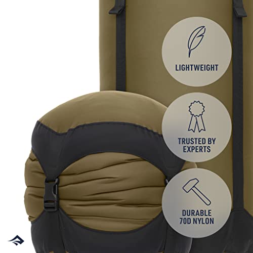 Sea to Summit 5L Lightweight Compression Sack Space-Saving Travel & Outdoor Storage Spicy Orange