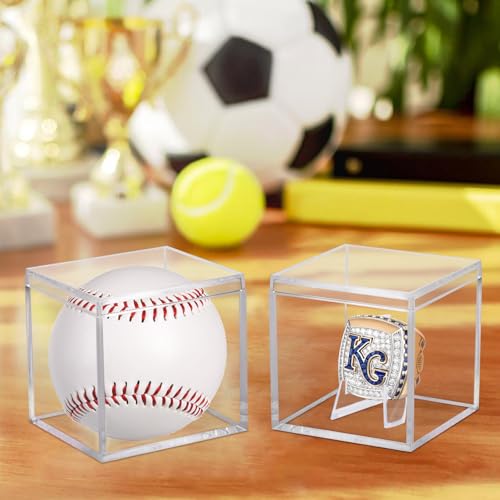 3 Pack Clear Acrylic Championship Ring Display Case