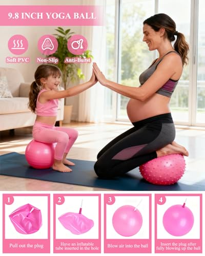 14-Piece Pilates Kit for Home Workout - Ring, Ball & Bands