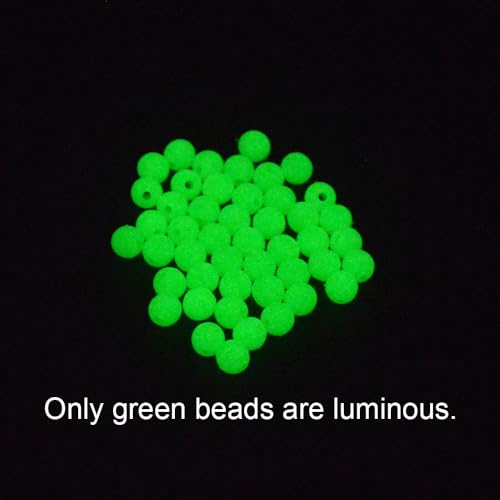 1000pcs Bright Color Plastic Fishing Beads for Lures 4mm-6mm