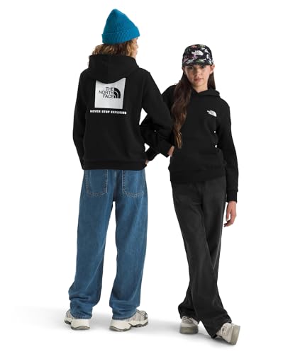 Kids' Logo Box Logo NSE Pullover Hoodie - Large / Tnf Black