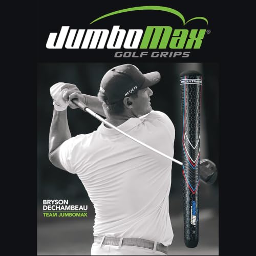 JumboMax Ultralite Oversized Putter Grip - Blue/Black, USGA Approved, 1.3-inch Diameter