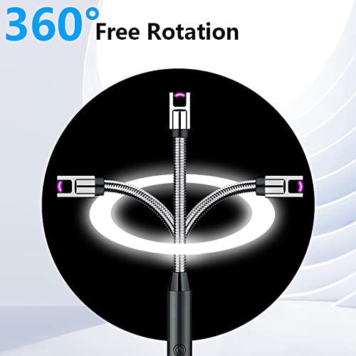 Flameless Electric Candle Lighter - 360° Flexible Neck, USB Rechargeable