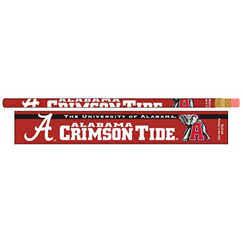 Alabama Crimson Tide Official Logo Pencil Set - 6-Pack