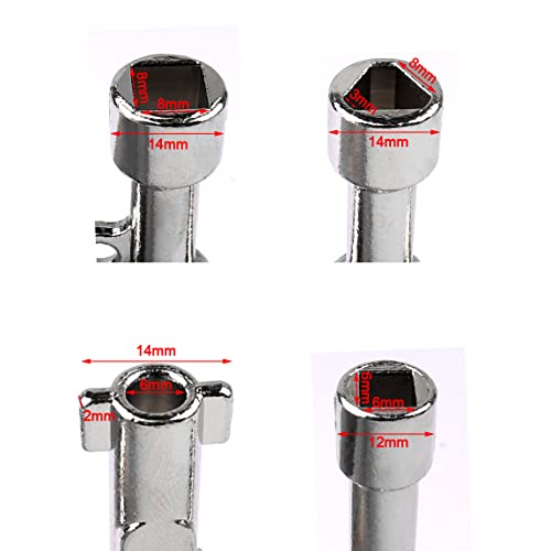 4-Way Electrical Cabinet Key - Multifunctional Zinc Alloy - 1pc