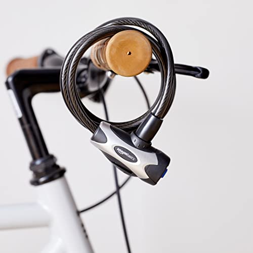 Weather Resistant Bike Security Cable Lock - 70 Inches, 8mm