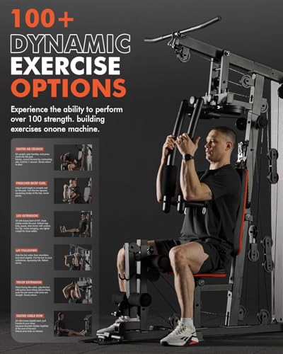 Home Gym Workout Station with 150LBS Weight Stack - ProStation