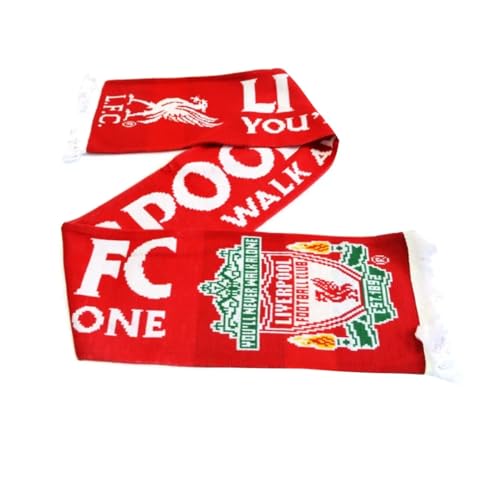 Liverpool FC Authentic Knit Scarf - 100% Acrylic, 132cm