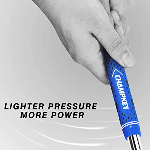 Midsize Blue Golf Grips 13 Pack with Vise Clamp & Solvent