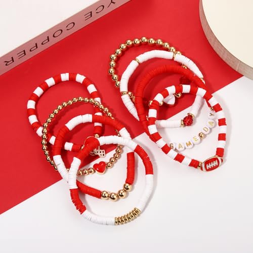 Clay Beaded Stretch Bracelets Set - Style E2 for Women