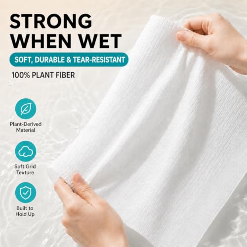 20 Pack Compressed Travel Towels - Individually Wrapped, Quick-Expand, 9.4x11.8 Inch