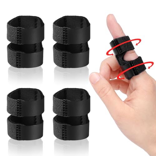 Short Thumb Finger Splint Brace for Arthritis Pain Relief - Black
