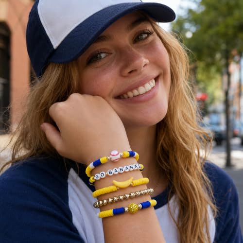 Baseball Fan Bracelets - Go Bananas Friendship Stackable Set