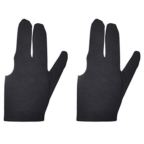 Small Billiard Shooter's Glove - 2 Pack Stretchy Lycra Pool Glove