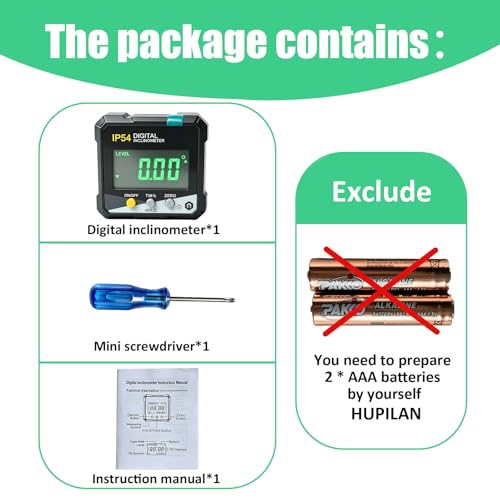 Digital Inclinometer for ADAS Radar Calibration - IP54 Magnetic