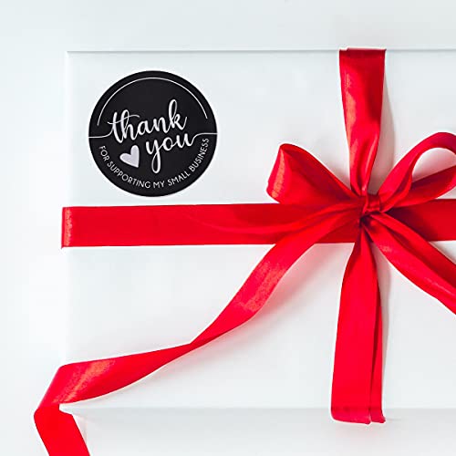 Thank You Stickers - 2" Round Roll of 500 for Small Business