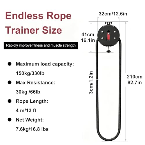 Portable Infinity Rope Trainer - Closed Loop Nylon Home Gym System