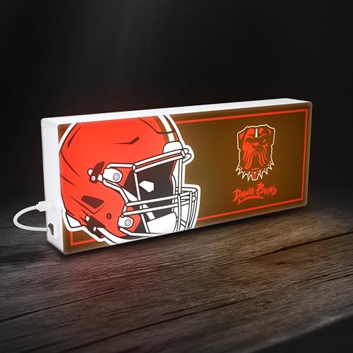 NFL LED Ambience Light Box - Eco-Friendly Wall Decor, USB-C & Battery Powered