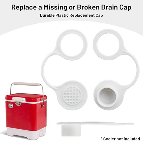Drain Plug Caps Replacement for Igloo Coolers 25–70 Qt - 2 Pack