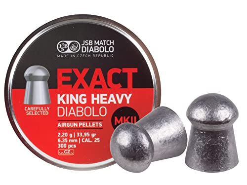 JSB Pistol Pellets - .25 Cal, Diablo King Heavies MKII, 300ct