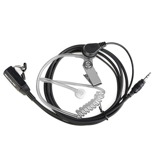 Retevis RB48 Walkie-Talkie Earpiece with Mic 1 Pin 2.5mm, Transparent Acoustic Tube, Compatible RB48 RT49 RT49B RT49P Two Way Radio, Walkie Talkie Headset(2 Pack)