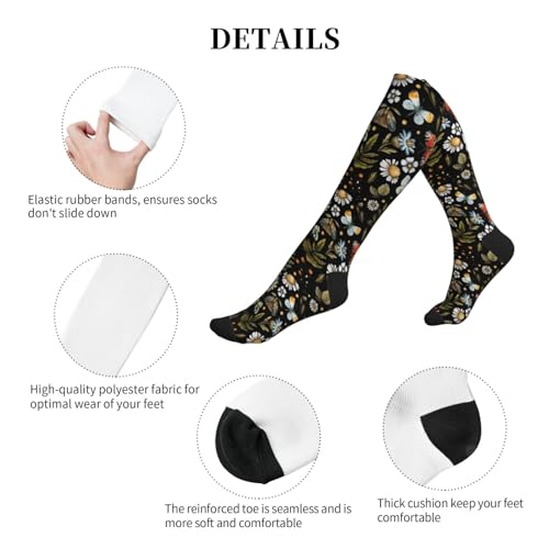 Compression Mushroom Socks for Circulation - Travel & Nursing