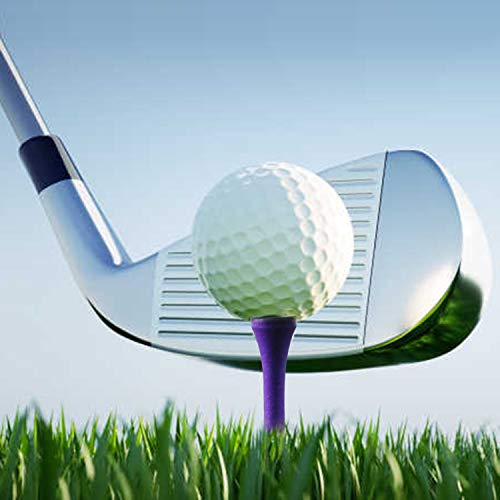 Deluxe Wood Golf Tees - 2 1/8" Length, 100pcs, Mixed Color