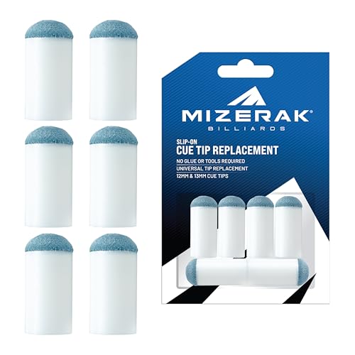 Slip-On Pool Cue Tips – 12mm & 13mm Replacement Set