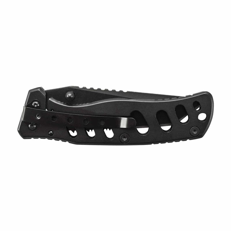 Smith & Wesson Extreme Ops CK10HBS 7.8in S.S. Folding Knife with 3.4in Serrated Tanto Point Blade and S.S. Handle for Outdoor, Tactical, Survival and EDC